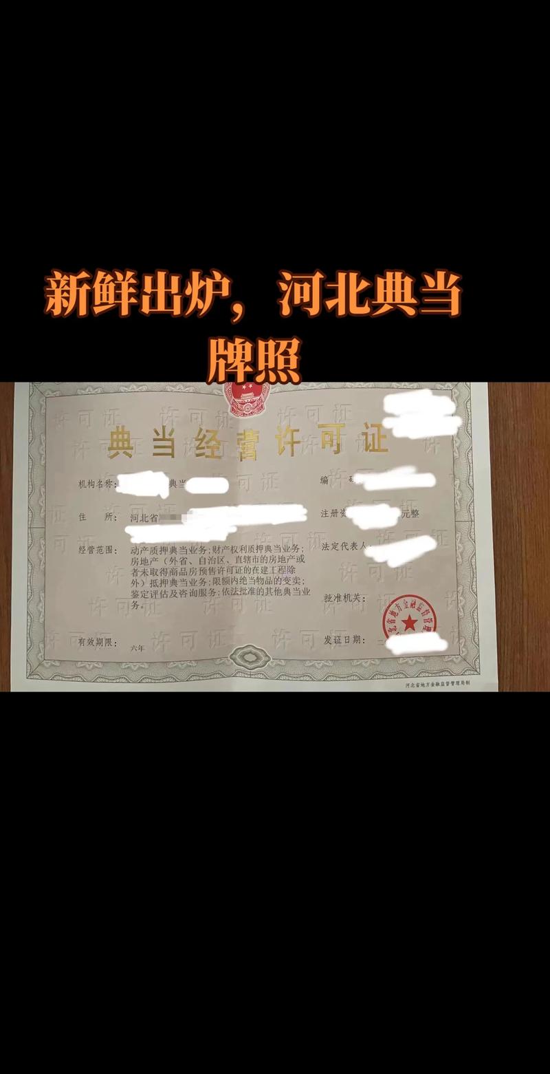 河北典当行牌照转让,直接对接实控人